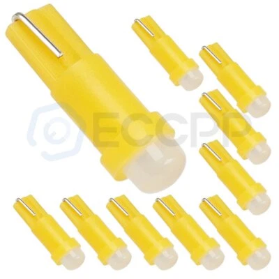 20Pcs Yellow Instrument Panel Dash Lights Bulbs T5 37 70 73 74 For Dodge Honda Foto 1 de 4