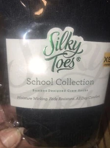 Silky Toes 3 Pk Boy's Textured Designed Cotton Dress Crew Casual Socks XS (6-7) - Picture 1 of 6
