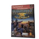 SOCOM US Navy Seals (PS2, 2002) Game, Case & Manual
