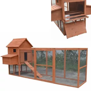 Hühnerstall Hühnerhaus Geflügelstall Hasenstall Freilauf Holz Kaninchenkäfig 🐥 - Bild 1 von 17