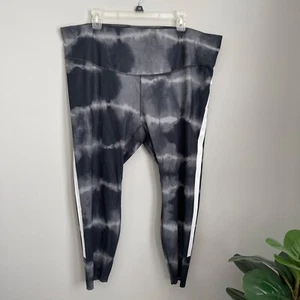 Nike Dri-Fit Batik schwarz grau Laufen Training Activewear Capri Leggings 3X - Bild 1 von 4