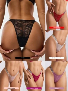 Victoria's Secret Shine Strap - MULTI BRIEF - Classic LACE lingerie - Picture 1 of 29