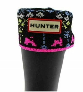 Hunter Kids Boot Sock Arcade OZONE/SOLAR Size XL (4-6) - Picture 1 of 5