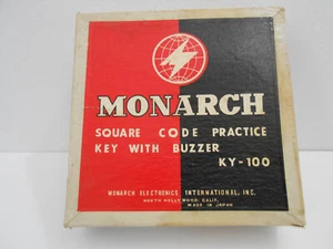 Monarch Square Code Practice Key with Buzzer KY-100 New in box - Zdjęcie 1 z 2