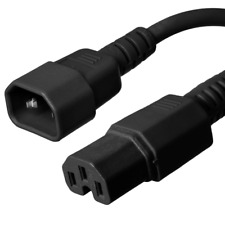 IEC 320 Power Cord, C14 to C15 - 2 ft, 15A/250V, 14 AWG - Iron Box # IBX-4913