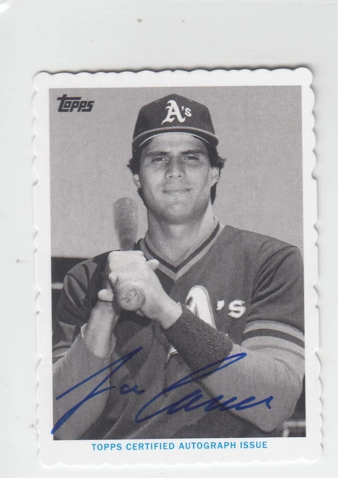 2014 Jose Canseco Topps Mini DECKLE EDGE AUTO /25 - JCA Oakland A's - Image 1 of 1