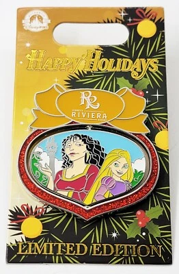 Prendedor giratorio DVC Happy Holidays RIVIERA Rapunzel Gothel Parques Disney World 2022 Foto 1 de 2