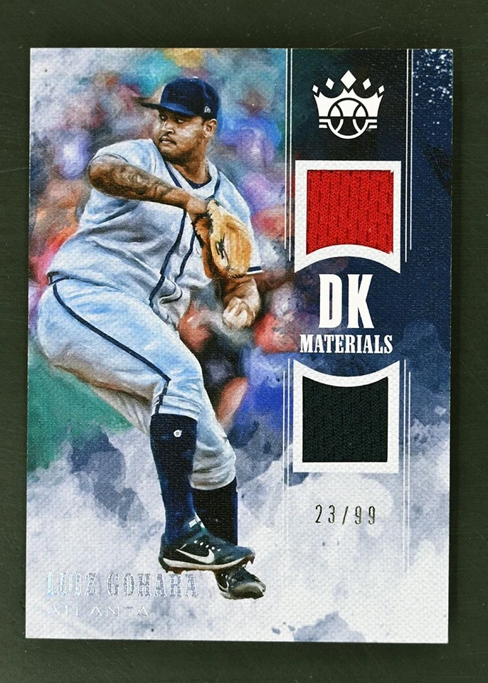2018 Panini Diamond Kings #DKM-LZ Luiz Gohara /99 DK Materials Atlanta Braves - Image 1 of 2
