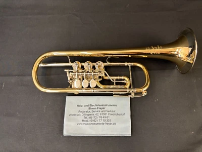 Meister J. Scherzer C-Trompete Super Zustand, Inkl. Koffer und Garantie. - Bild 1 von 4