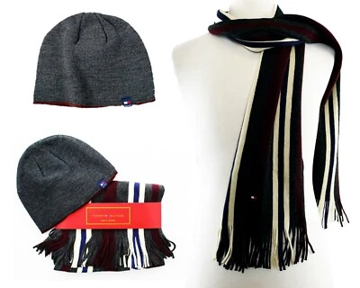 Tommy Hilfiger Sombrero Bufanda Combo Para Hombre Invierno Rayas Conjunto de Regalo, $80 Foto 1 de 4