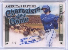 BOBBY WITT JR 2023 AMERICA’S PASTIME CHARACTERS OF THE GAME AUTO 4/5