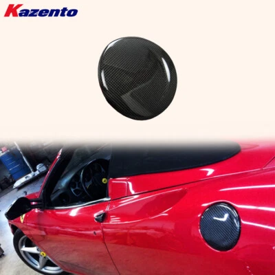 Side Outter Door Fuel Cap Cover For Ferrari F430 430 2005-2009 KZ Style Carbon - Image 1 of 4