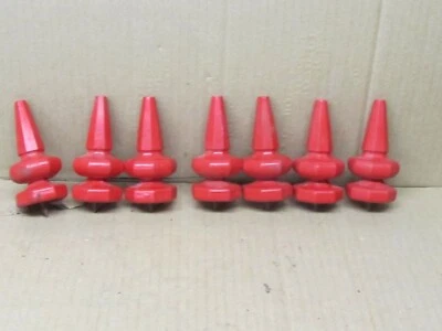 Lote de 7 remates vintage de forma antigua de polietileno Foto 1 de 4