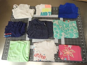 Lot of (9) Girls Size 4 / 4T Tank Tops and Sleeveless Shirts - Picture 1 of 22