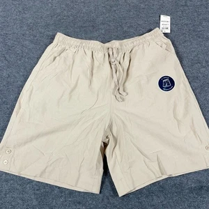 Karen Scott Shorts Womens Large Beige Pull On Stretch Drawstring 32x8 High Rise - Picture 1 of 12