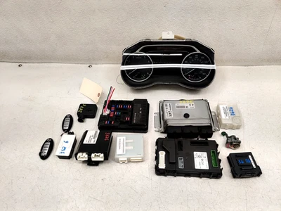 2015 NISSAN MURANO ECU IGNITION COMPUTER KEY SET WITH SPEEDOMETER, OEM LOT3626 - Image 1 of 4