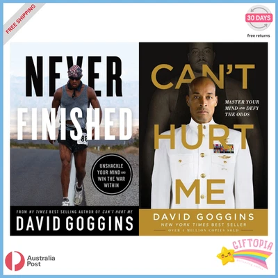 Set Combo of 2 books (Never Finished by David Goggins + Can't hurt me) - image 1 of 3