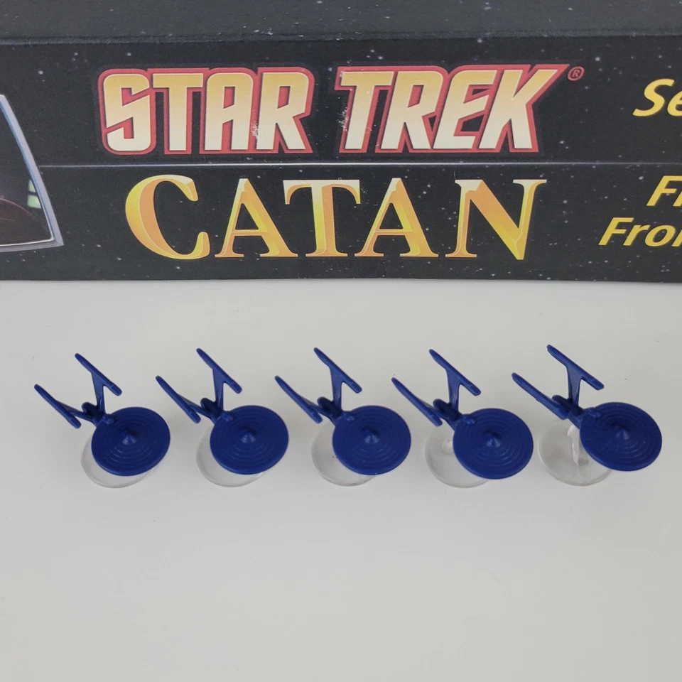 Peças de reposição, naves estelares e bases Star Trek CATAN, vermelho, azul, laranja, amarelo - Imagem 1 de 1