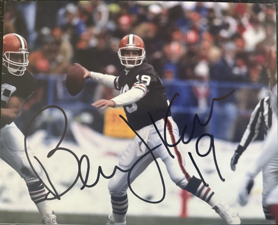 Foto autografiada 8x10 firmada por Bernie Kosar de los Cleveland Browns Foto 1 de 1