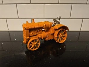 Vintage Die-Cast Iron Allis Chalmers Toy Driver Complete With His Own Tractor - Picture 1 of 12