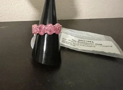 Bomb Party OG Ring "The Serendipity Ring" RG37984 Rose Ice Crystal RG Plating 7 - Image 1 of 4