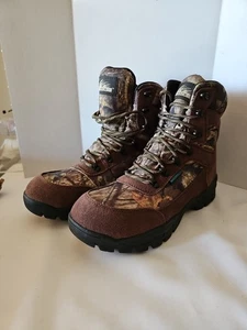 Itasca Men's Leather Brown Camo Waterproof Boots Size 9.5 New - Picture 1 of 7