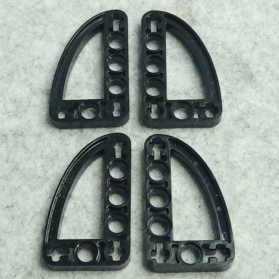 LEGO 32250 Technic Negro x4 Viga 3x5x0.5 Doblado 90 Grados Cuarto Elipse 65714 Foto 1 de 4