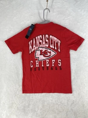 Camisa Kansas City Chiefs Niño 9-10 Abercrombie Niños Roja Doble Cara NFL NUEVA $30* Foto 1 de 4