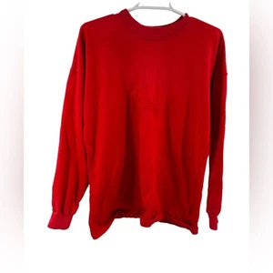 Harrods Knightsbridge Red Sweatshirt 16 embroidered casual comfort cotton travel - Picture 1 of 9