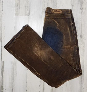 Vintage Bongo Jeans Women 11 Two-Tone Rustic Let Me Be  Button-Fly Pants - Picture 1 of 13