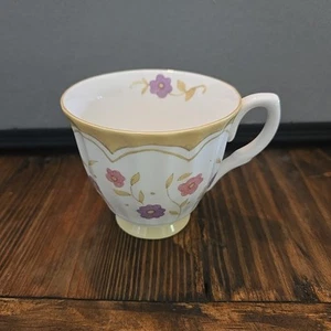 Taza de café Susan Winget flor púrpura rosa taza de té usada en excelente estado - Imagen 1 de 6