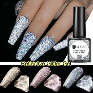 UR SUGAR Reflective Glitter Gel Polish UV LED Colour Base Top Coat Soak Off