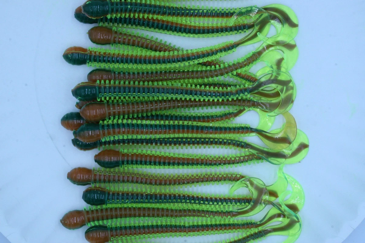 Señuelos De Pesca, Señuelo Giratorio, Gusanos De Plástico Blanco O