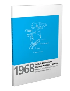 1968 Chassis and Engine Assembly Manual GTX Satellite Belvedere Plymouth Factory - Picture 1 of 2