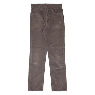 Pantalón de pana vintage LEVI'S 719 para mujer marrón ajustado recto años 80 W30 L32 Foto 1 de 4