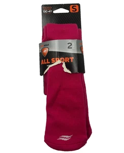 Sof Sole Youth Pink Wool Stretch Performance Crew Socks Size Small 13C-4Y 2-Pack - Picture 1 of 9