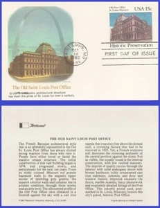 USA4 #UX97 U/A FLEETWOOD FDC Old Post Office - Picture 1 of 1