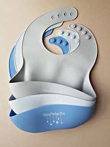 Waterproof Silicone Bibs - Picture 1 of 21
