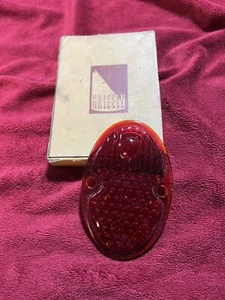 Vintage Griffin 65 Red Glass Tail Light Lens, 1933-36 Chevrolet, 1935 G M Truck. - Picture 1 of 9