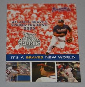 Atlanta Braves 2005 Spring Training Pocket Schedule (Disney's Wide World Sports) - Picture 1 of 2