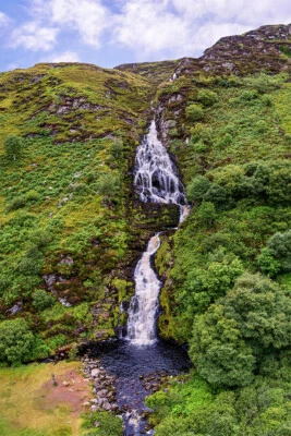 Waterfall And Jagged Rocks In The Irish Countryside Wall Decor - POSTER 20x30 - Image 1 of 3