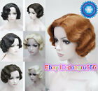 Ladies Short wig Classy Vintage Curly Wavy Wig Black/Brown/Blonde Wigs