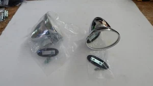 New Pair Reproduction Factory Installed Door Mirrors for Triumph TR6 1973-76 - Picture 1 of 3