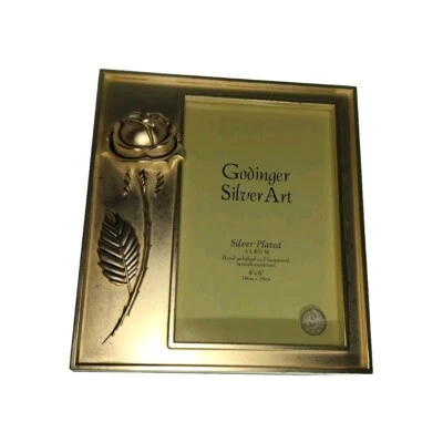 Marco de fotos Godinger plateado 4*6 foto pintado a mano  Foto 1 de 4