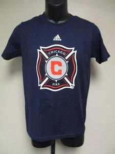 New-Chicago Fire Youth Medium 10/12 Dark Blue Shirt - Picture 1 of 4