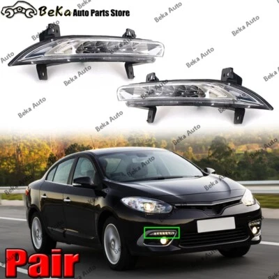 Pair For Renault Fluence 2014 Left and Right Front bumper Led Fog Light - Image 1 of 4