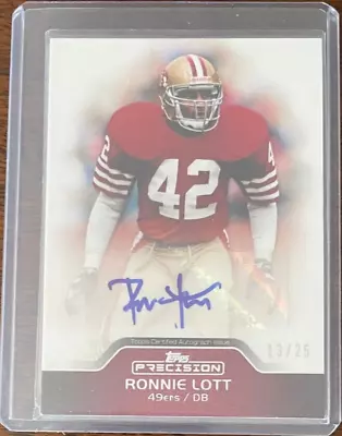 2011 Topps Precision Auto Ronnie Lott /25 HOF🔥🔥🔥 - Image 1 of 3