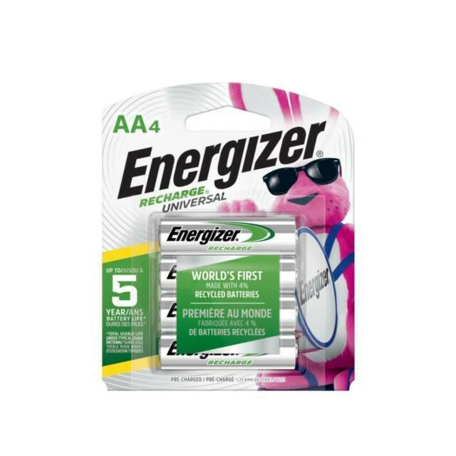 Energizer UNH15BP4 AA Rechargeable Batteries - 4 Count
