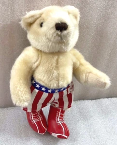 Hard Rock Cafe Philadelphia Boxing Rocky Bear teddy 10" plush 2009 - Picture 1 of 2
