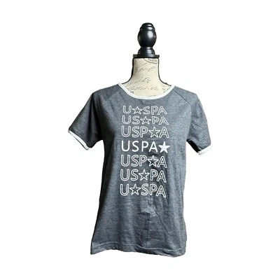 Camiseta para mujer US Polo Association con logotipo talla M gris Foto 1 de 4